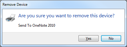 Windows 7 Confirm Removal